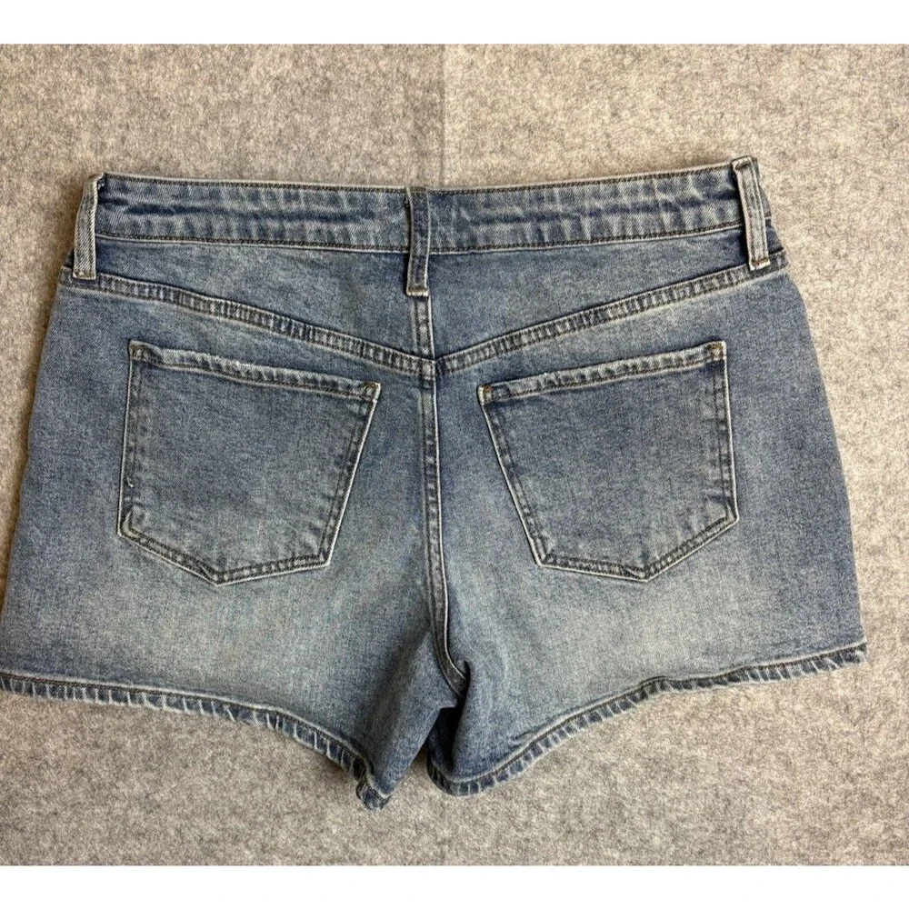 KUT from the Kloth Jane High Rise Shorts Size 8 Denim Shorts Light Wash